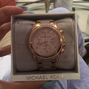 Mk rose gold watch